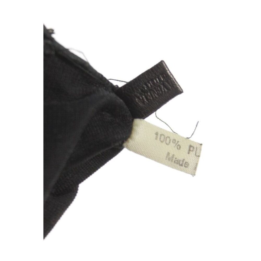 Bottega Veneta Womens Intracciato Pull On Driving Gloves Black Size 4 - Picture 4 of 5